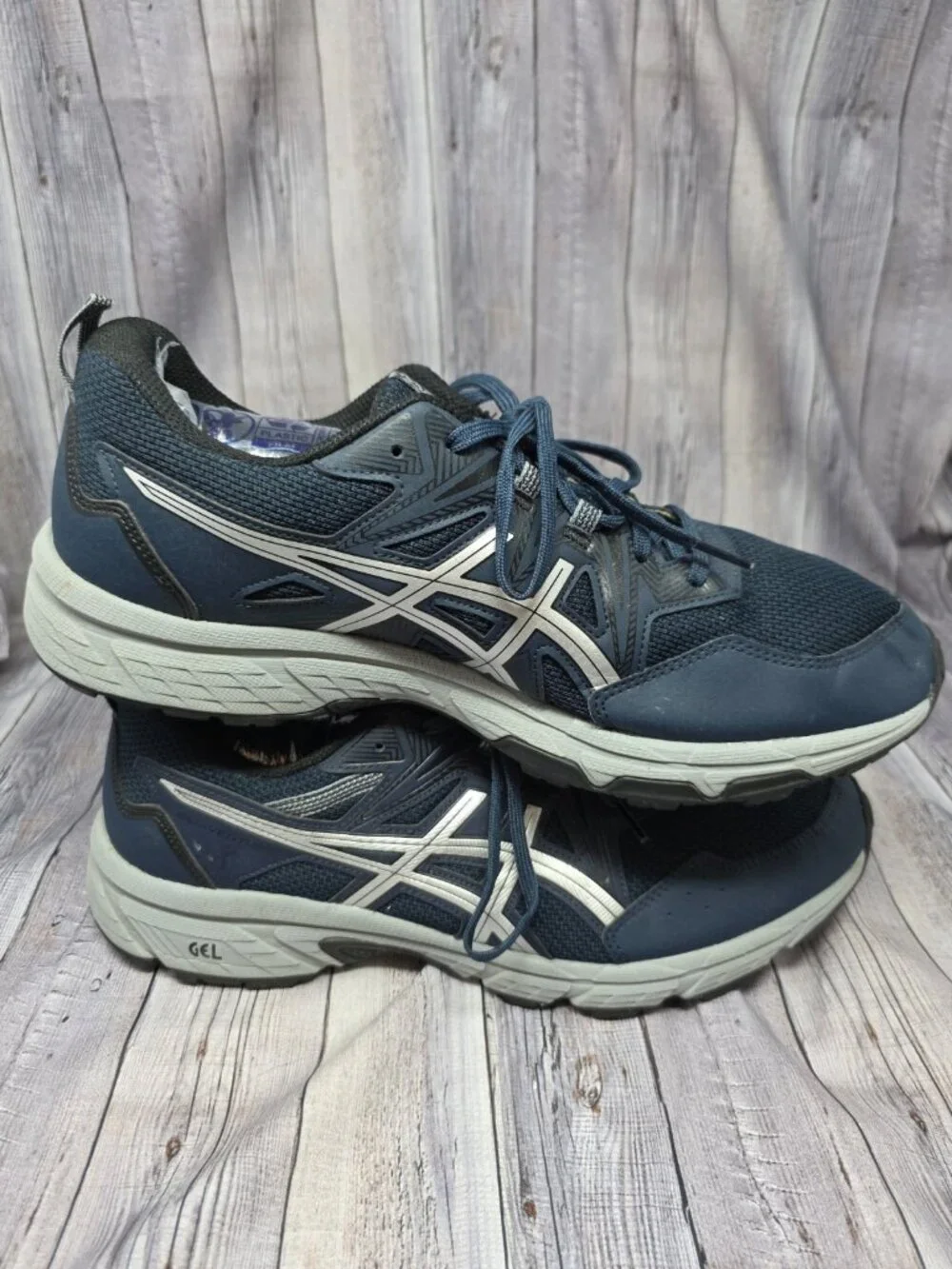 ASICS Gel-Venture Athletic Trail Running Shoes Navy Blue Mens Size 12 #1011A824